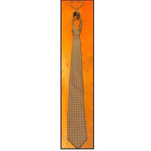 Classic Tie ** Silver Green w/Geometric Patterns ** E. Carlotti ** [60.5" x 3"]